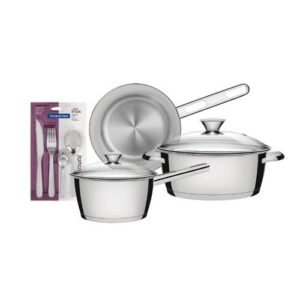 JUEGO TRAMONTINA ALLEGRA 19PCS INOX